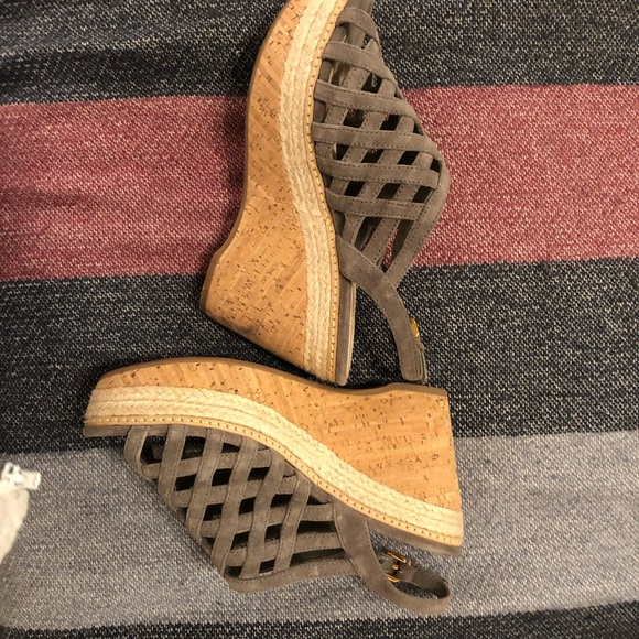 Prada Grey Wedges - Picture 1 of 5